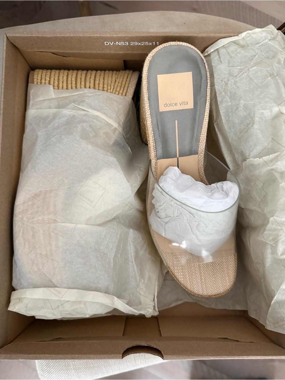 NIB DOLCE VITA LICHIA HEELS NATURAL BEAUTIFUL VERSATILE WORN ONCE - Picture 3 of 10